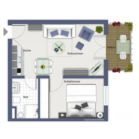 Apartment Strandschlösschen Ii 09